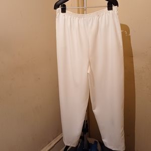 Vintage Plus Size White Pull-On Pants